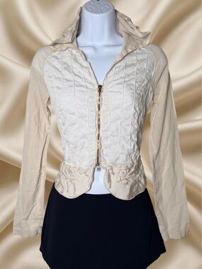 Transit Par-Such Hooded Jacket Euro Zip Up Top Vintage Avant Garde Ethereal Y2K